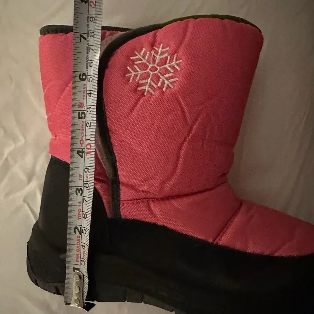 NWOT Big 5 Pink & Black Snow Toddler Girl Boot Size 3
